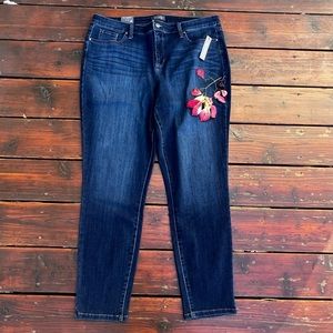THE LIMITED  SKINNY HIGH RISE HUDSON WASH JEANS  SIZE 16  NEW